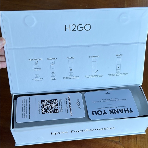 Evolv H2GO hydrogen water bottle new in box - Picture 2 of 5